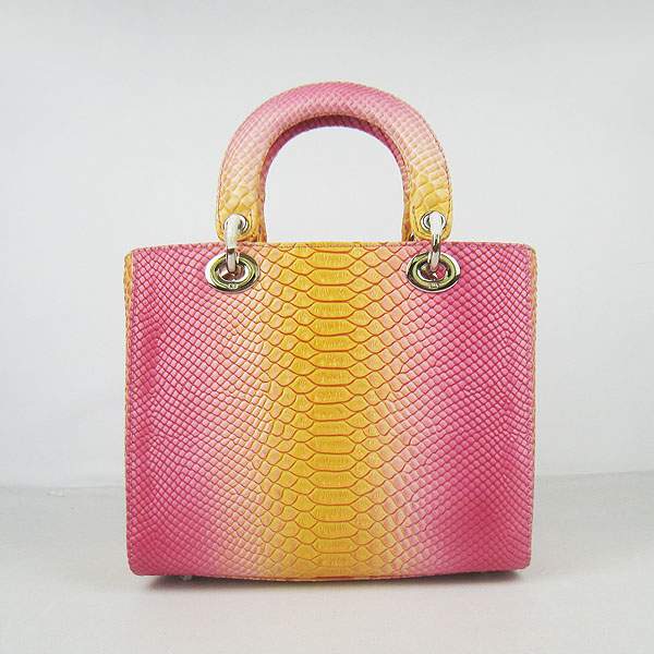 Christian Dior 1887 Snake Leather Shoulder Bag-Red